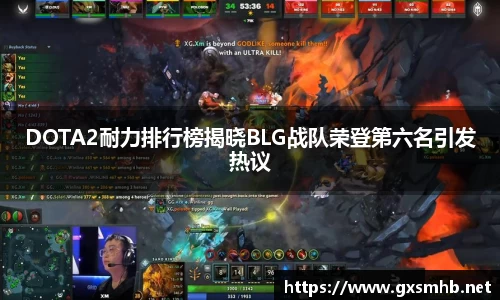 DOTA2耐力排行榜揭晓BLG战队荣登第六名引发热议